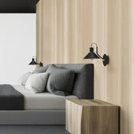 Lampy ścienne - Aluminor Zinga kinkiet, czarny, mosiężny detal - miniaturka - grafika 1