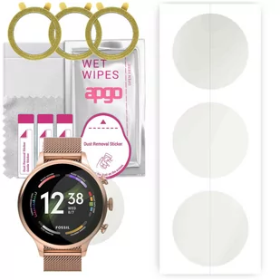 3x Folia hydrożelowa MATOWA do Fossil Gen 6 (42mm) - apgo Smartwatch Hydrogel MATTE Protection Ochrona na ekran smartwatcha - Akcesoria do smartwatchy - miniaturka - grafika 1