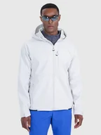 Kurtki i kamizelki sportowe męskie - 4F Kurtka softshell wiatroodporna membrana 10000 męska - szara L - miniaturka - grafika 1