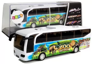 Autobus Wycieczkowy Afryka z Naciągiem Dźwięk Światła - Samochody i pojazdy dla dzieci - miniaturka - grafika 1