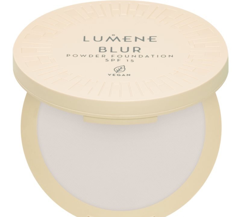 Lumene BLUR Powder Foundation - SPF15 - Wegański podkład do twarzy w pudrze - 10 g - 0