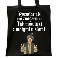 Torby i wózki na zakupy - Torba bawełniana czarna na zakupy 1670 Rozmiar Nie Ma Znaczenia - miniaturka - grafika 1