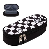 Piórniki - St. Right Piórnik Szkolny Saszetka Usztywniona Z Wewnętrzną Klapką Etui Na Przybory Szkolne Chess Cats - miniaturka - grafika 1