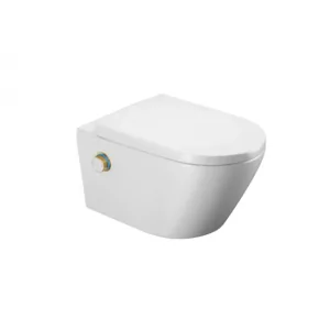 EXCELLENT CEEX.4024.593.D2.WH + CEEX.4022.D2.GL Dakota 2.0 Toaleta myjąca D2 + sterownik kolor ZŁOTY - Miski WC - miniaturka - grafika 1