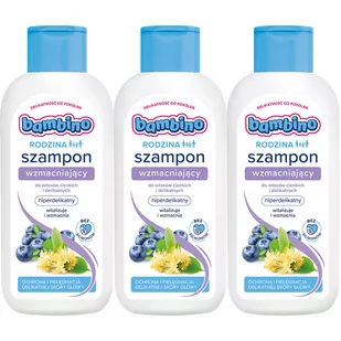 Bambino Rodzina, Szampon Wzmacniający, 3x400ml - Szampony do włosów - miniaturka - grafika 1