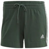 Spodenki damskie - Spodenki damskie adidas Essentials Slim Shorts khaki GM5525 XL - miniaturka - grafika 1
