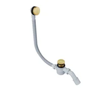 Syfony - Excellent MOLI Syfon wannowy z przelewem Złoty połysk  ARIN.3210GL - miniaturka - grafika 1