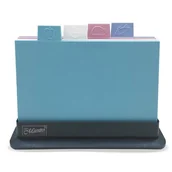 Deski do krojenia - Maestro Deska do krojenia plastikowa 4szt ze stojakiem - miniaturka - grafika 1