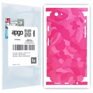Szkła hartowane na telefon - Folia naklejka skórka strukturalna na TYŁ+BOKI do Apple iPhone 6s -  Moro | Camo Różowy - apgo SKINS - miniaturka - grafika 1