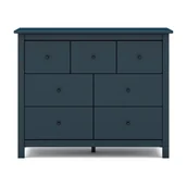 Komody - Ciemnoniebieska niska komoda z litego drewna sosnowego 110x80 cm Misti – Marckeric - miniaturka - grafika 1