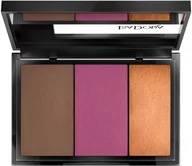 Palety i zestawy do makijażu - IsaDora Face Sculptor 3-in-1 Palette Bronze Plum - miniaturka - grafika 1