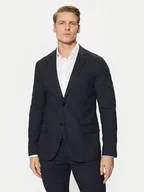 Marynarki męskie - Tom Tailor Marynarka 1044113 Granatowy Slim Fit - miniaturka - grafika 1