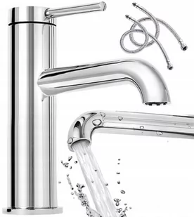 Rea Bateria umywalkowa Spot Chrome Niska B2010 - Baterie umywalkowe - miniaturka - grafika 1