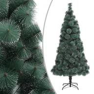 Choinki - vidaXL vidaXL Sztuczna choinka ze stojakiem, zielona, 240 cm, PET - miniaturka - grafika 1