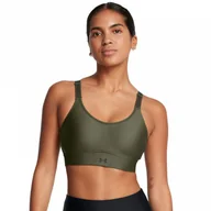 Bielizna sportowa damska - Biustonosz treningowy Under Armour UA Infinity Mid 2.0 Bra - oliwkowy/khaki - UNDER ARMOUR - miniaturka - grafika 1