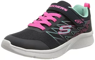 Skechers Microspec Bold Delight dziewczęce sneakersy, Navy Mesh Hot Pink Trim, 36 EU - Buty dla dziewczynek - miniaturka - grafika 1
