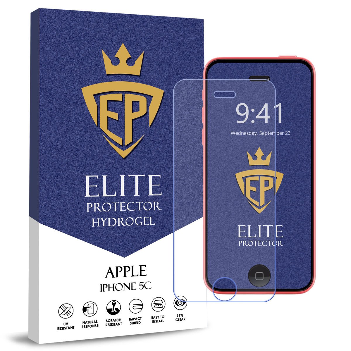 FOLIA 5D CAŁY EKRAN NA TELEFON DO APPLE IPHONE 5C HYDROŻELOWA ORYGINAŁ