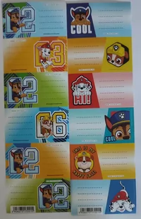 STARPAK Naklejki na zeszyt Psi Patrol - Szkolne artykuły papiernicze - miniaturka - grafika 2