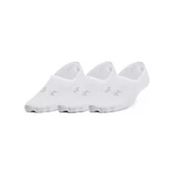 Skarpetki damskie - Under Armour Damskie niskie skarpety Ua Breathe Lite Ultra 3-pak, niskie skarpetki, Wht, 1370075-100, rozmiar S - miniaturka - grafika 1