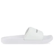 Klapki i japonki męskie - Klapki Calvin Klein Slide Monogram TPU YM0YM00361-YBR - białe - miniaturka - grafika 1