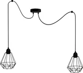 Lampy sufitowe - Lampa wisząca Solar Lampa loft diament 2 płomienna pająk - miniaturka - grafika 1