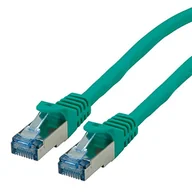 Kable miedziane - Rotronic ROLINE 21152970 przewód krosowy "Kat.6 A S/FTP (PIMF), LSOH ", Component Level, zielony 21152973 - miniaturka - grafika 1
