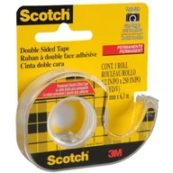 Taśmy klejące - Taśma dwustronna przezroczysta 12x6m na podajniku 3M SCOTCH 136D - miniaturka - grafika 1