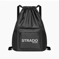 Torebki damskie - Wodoodporny plecak sportowy torba Strado 37x48x19 cm (Czarny) - miniaturka - grafika 1