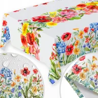Obrusy i serwetki - OBRUS WIOSENNY PLAMOODPORNY 140x220 CM WIOSNA NA STÓŁ WZÓR POLNE KWIATY 379 - miniaturka - grafika 1