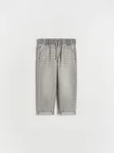 Spodenki dla niemowląt - Reserved - Jeansy Carrot - jasnoszary - miniaturka - grafika 1
