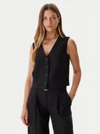 Kamizelki damskie - Guess Kamizelka garniturowa W5BH52 W2422 Czarny Regular Fit - miniaturka - grafika 1
