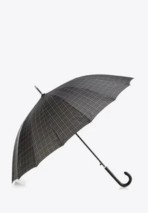 Parasol półautomatyczny szeroki czarno-szary - Parasole - miniaturka - grafika 1