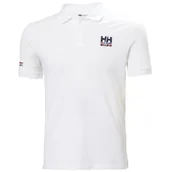 Koszulki sportowe męskie - Koszulka męska Helly Hansen Messina Graphic Fitted Polo Rozmiar: L / Kolor: biały - miniaturka - grafika 1