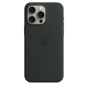APPLE SILICONE CASE MT1M3ZM/A IPHONE 15 PRO MAX BLACK BEZ OPAKOWANIA - Etui i futerały do telefonów - miniaturka - grafika 1