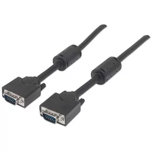 Kabel Monitorowy Manhattan SVGA D-Sub 15M/15M z Ferrytem 10m. - Kable komputerowe i do monitorów - miniaturka - grafika 1