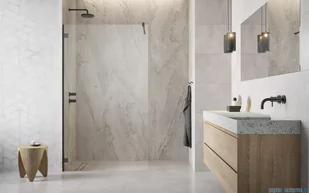 Radaway Essenza Pro Brushed GunMetal 85x200 kabina Walk-in szczotkowany grafit 10103085-92-01 - Kabiny prysznicowe Radaway Essenza Pro Brushed GunMetal 85x200 kabina Walk-in szczotkowany grafit 10103085-92-01 - Kabiny prysznicowe - miniaturka - grafika 4