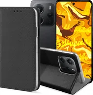 Etui i futerały do telefonów - ETUI Z KLAPKĄ DO XIAOMI REDMI NOTE 14 5G CZARNE ZAMYKANE MAGNETYCZNE KABURA - miniaturka - grafika 1