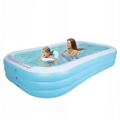 Baseny ogrodowe - Basen Ogrodowy Dmuchany Pompowany Prostokątny Trio 305x183 Cm - miniaturka - grafika 1