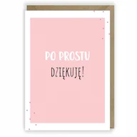 Kartki okolicznościowe i zaproszenia - Cardie Kartka okolicznościowa, eko koperta Dziękuję K001 - miniaturka - grafika 1
