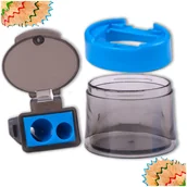 Temperówki - Temperówka Do Kredek Ołówków Podwójna Z Pojemnikiem Ostrzałka Strugaczka - miniaturka - grafika 1