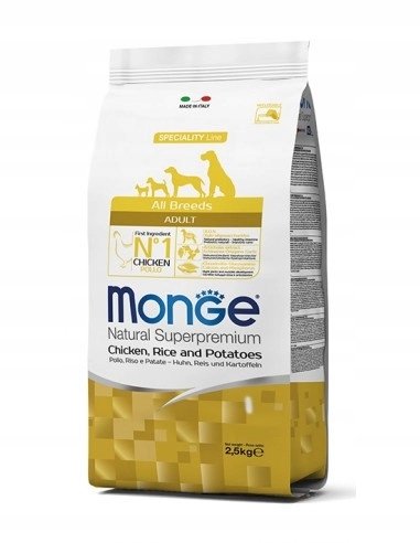 Monge Kurczak z ryżem i ziemniakami 12 kg