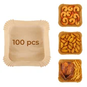 Akcesoria i części AGD - Papierowy wkład do frytkownicy Airfryer Adler AD 6732 20cm, biodegradowalny, odporny na olej i wodę, 100 sztuk - miniaturka - grafika 1