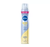 Kosmetyki do stylizacji włosów - Nivea Blond ochrona włosów spray do włosów ekstra mocny (250 ml), pielęgnujący spray do stylizacji z pantenolem i witaminą B3, lakier do włosów dla blond, utrzymuje się przez 24 h 86890-01000-55 - miniaturka - grafika 1