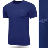 Koszulki męskie - Koszulka Męska 4F T-shirt Podkoszulek Bluzka Sportowa Na Co Dzień - miniaturka - grafika 1
