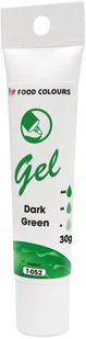 Barwnik żelowy w tubce Dark Green - Zielony ciemny 30g Food Colours - Dodatki do ciast w proszku - miniaturka - grafika 1