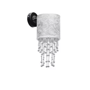 Milagro Czarny Kinkiet Almeria Silver/Chrome 1x E27 MLP6433 - Lampy ścienne - miniaturka - grafika 1