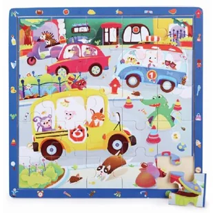 Brimarex ra i puzzle drewniane TOP BRIGHT Miasto 25 elementów  OD 250 ZŁ! GXP-698494 - Układanki dla dzieci - miniaturka - grafika 1