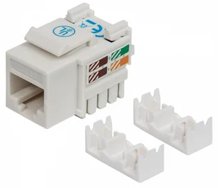 Keystone Moduł RJ45 Utp CAT6 Biały - Wtyczki i adaptery - miniaturka - grafika 5