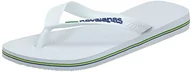 Klapki i japonki męskie - Havaianas Brasil Logo klapki męskie białe - 3/4 - klapki, Białe logo, 35/36 EU - miniaturka - grafika 1