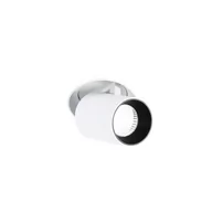 Lampy sufitowe - Italux Podtynkowa LAMPA sufitowa GEMMA TRIMLESS SL74066/12W 4000K WH+BL OPRAWA LED 12W oczko DOWNLIGHT do wbudowania tuba biała - miniaturka - grafika 1